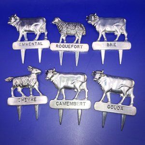 Cheese Picks Silver Plated